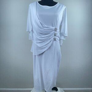 Hannah Nikole White Dress Size L